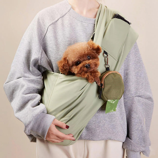 Pet Sling Carrier – Hands-Free, Lightweight & Secure for Small Pets