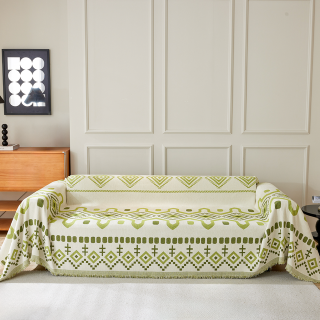 Geometric Boho Sofa Cover - Modern, Stylish & Durable Sofa Protection