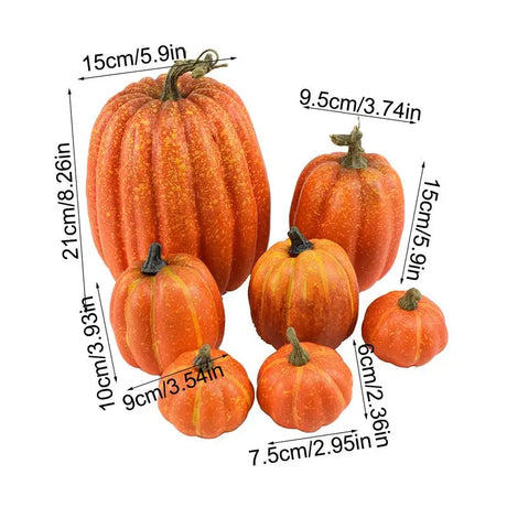 Assorted Faux Pumpkins for Fall Decor – Realistic Artificial Foam Pumpkins in Various Sizes for Autumn Celebrations 5