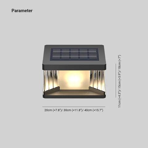 Sleek Solar-Powered Waterproof Garden Pathway Post Lights