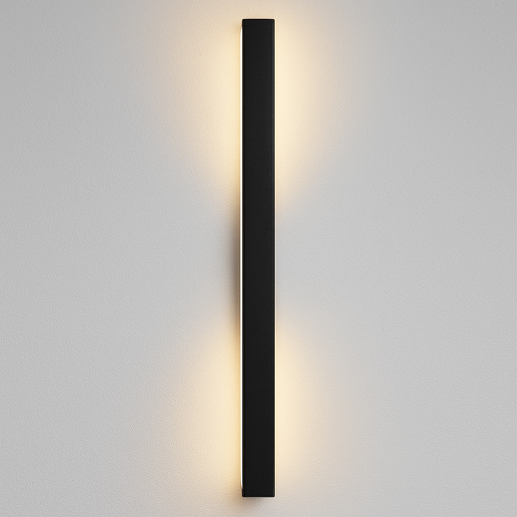Linear Black Minimalist Led Outdoor Wall Light Dimmable IP65