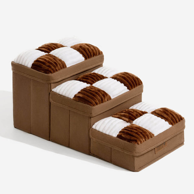 Stylish Dog Stairs with Storage Durable Polypropylene Design