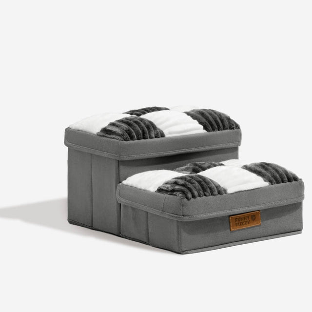 Stylish Dog Stairs with Storage Durable Polypropylene Design