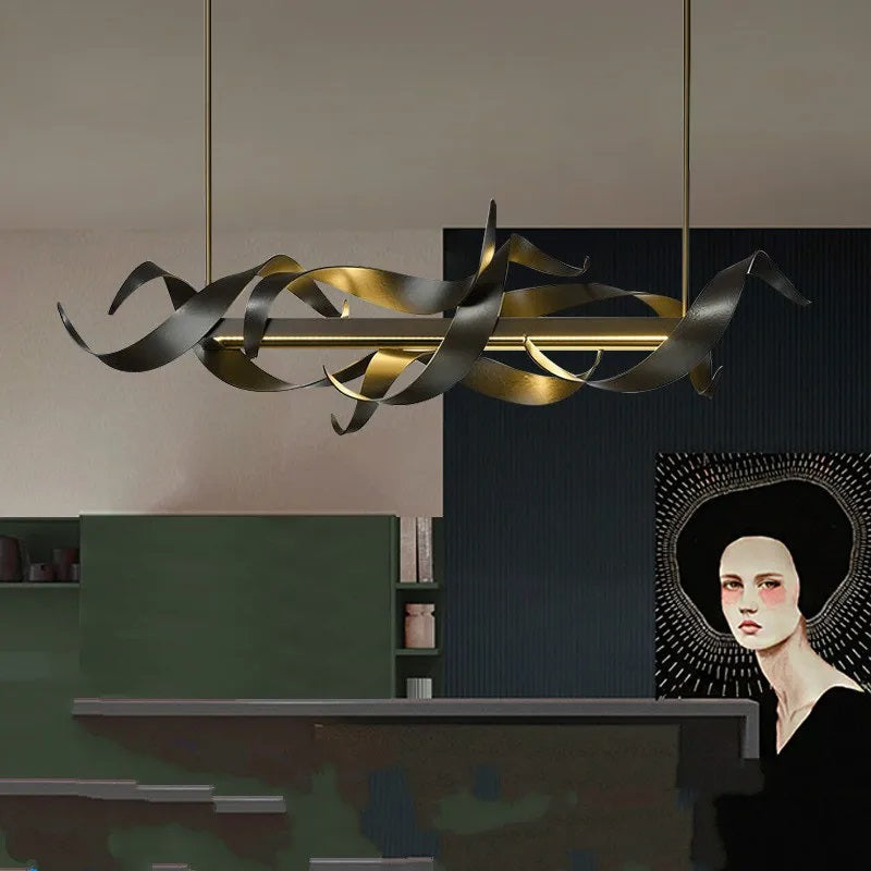 Clair Obscur LED Chandelier – Modern Artistic Ceiling Light for Elegant Interiors