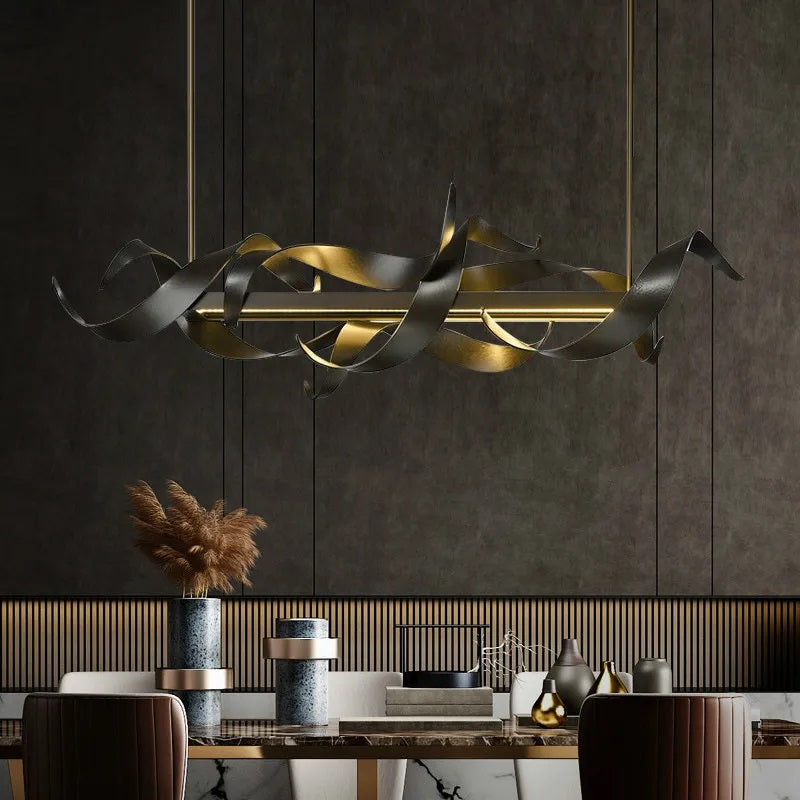 Clair Obscur LED Chandelier – Modern Artistic Ceiling Light for Elegant Interiors