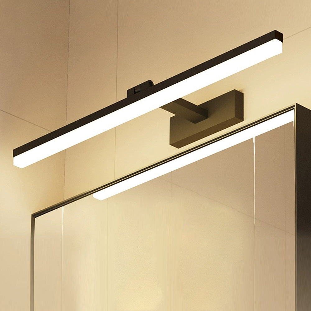 Contemporary Black Simple LED Mirror Bathroom Wall Lighting 0