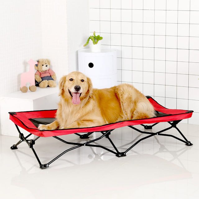 Breathable Moisture Resistant Foldable Elevated Camping Cot Big Dog Bed