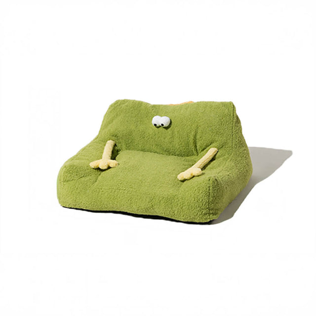 Monster Themed Plush Pet Sofa Bed Cozy Playful Comfort