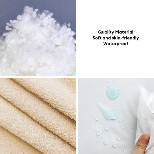 Ultra-Soft Coral Fleece Pet Bed Waterproof Breathable Supportive