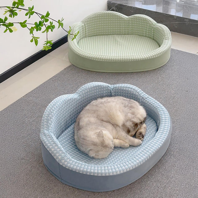 Cloud Shaped Cooling Reversible Pet Bed Washable Non Slip