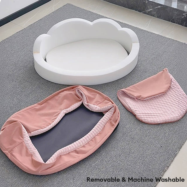 Cloud Shaped Cooling Reversible Pet Bed Washable Non Slip