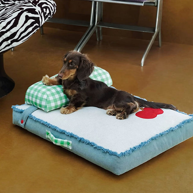 Stylish Durable Denim Pet Mat Comfortable Easy Maintenance