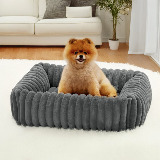 Bolstered Orthopedic Pet Bed Warm Supportive Cozy Foam