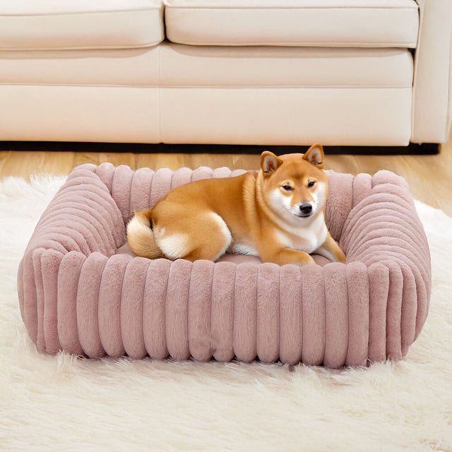 Bolstered Orthopedic Pet Bed Warm Supportive Cozy Foam