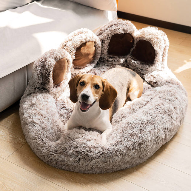 Cozy Round Dog Bed Soft Faux-Fur for Ultimate Comfort