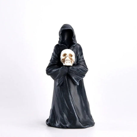 Gothic Black Robe Faceless Ghost Ornament – Durable Resin Halloween Decoration for Home and Car 2