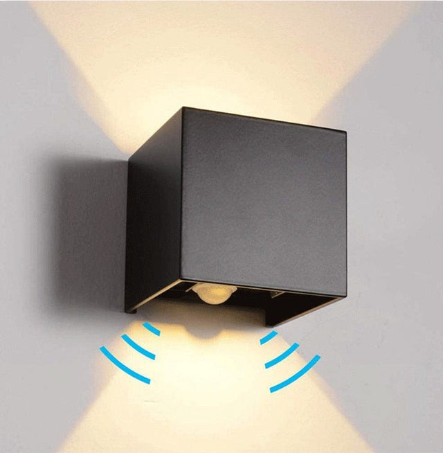 Ari - Outdoor Square Up/Down Wall Sensor Light IP65