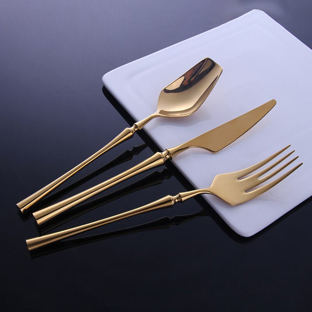 Venice Shine Gold Cutlery Set-5