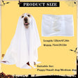Halloween Dog Ghost Costume – Soft Polyester Cloak for Pets, Perfect for Outdoor Walks and Photo Props 6