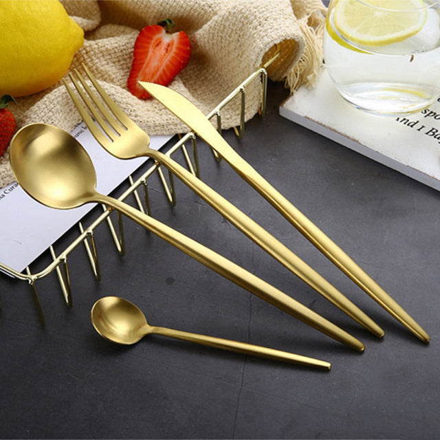 Arya Gold Cutlery Set-2