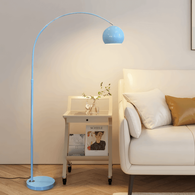 Nordic Metal Black/Blue/Gold/Pink Floor Lamp Metal Bedroom-6