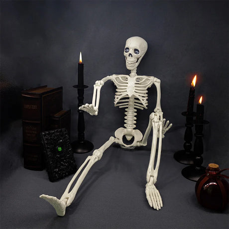 Life-Size Movable Skeleton Decoration – 90CM Halloween Skeleton for Spooky Parties and Decor 3