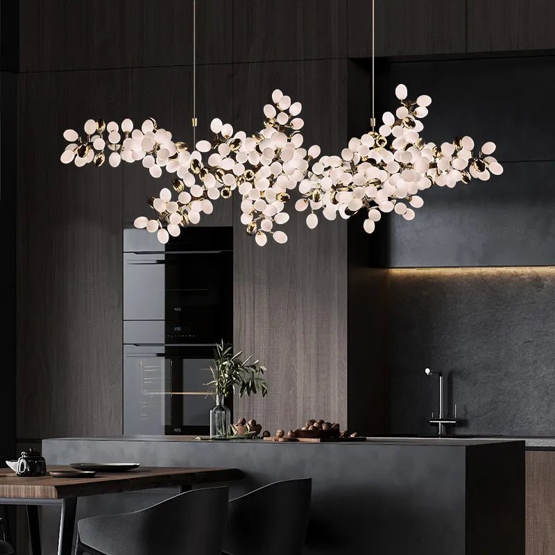 Zygote Chandelier – Contemporary LED Pendant Light | 5 Sizes, Includes Bulbs, Perfect for Stylish Interiors