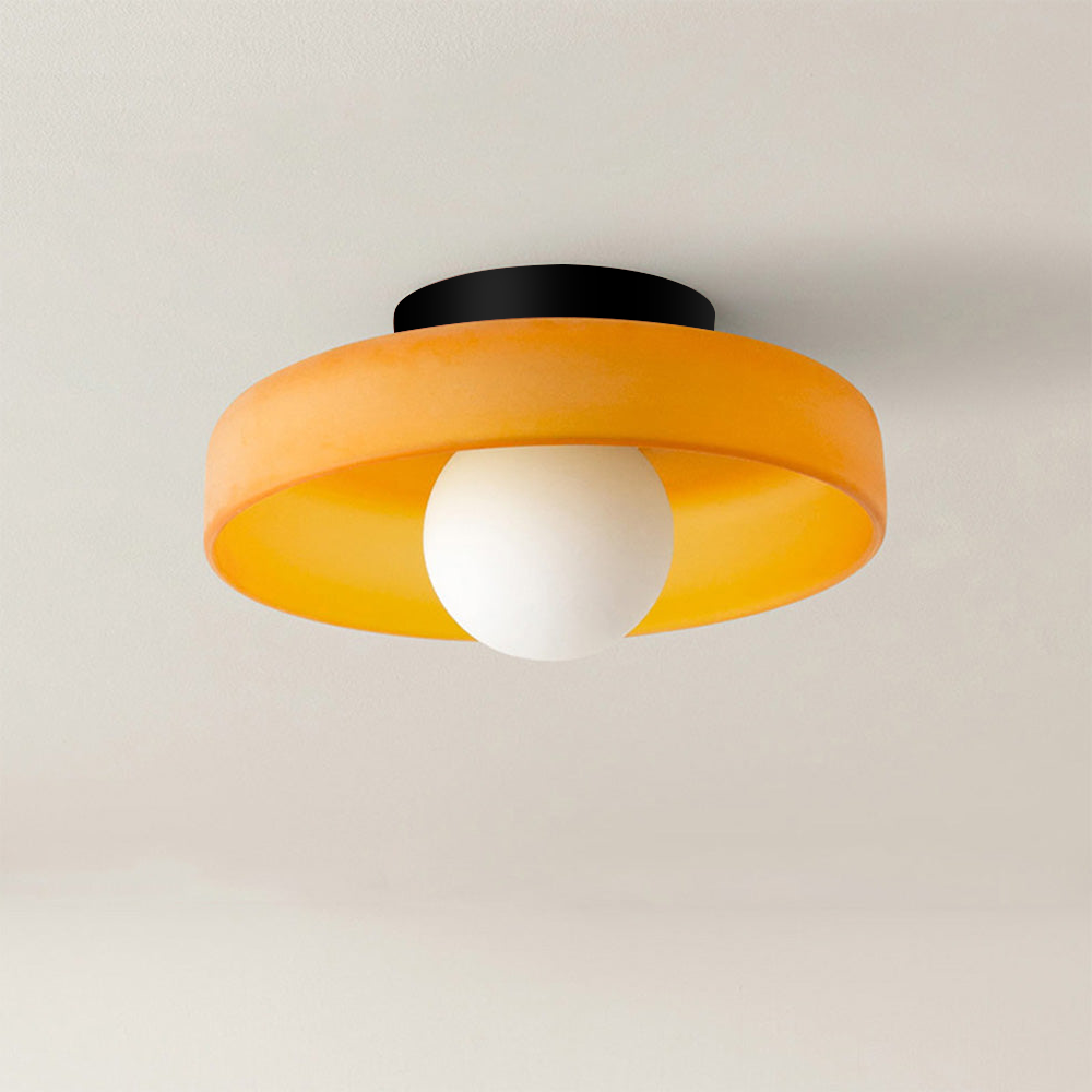 modern round led flush mount ceiling light