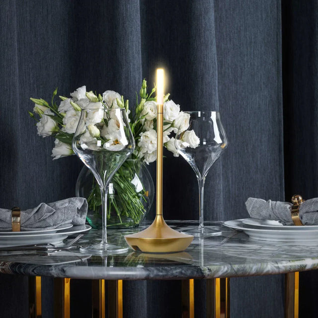 Nordic LED Candlestick Light - Rechargeable Touch Control Lamp