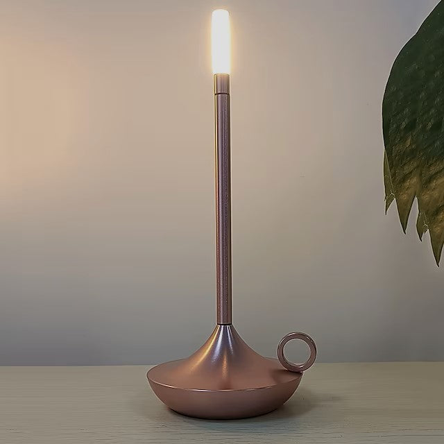 Nordic LED Candlestick Light - Rechargeable Touch Control Lamp