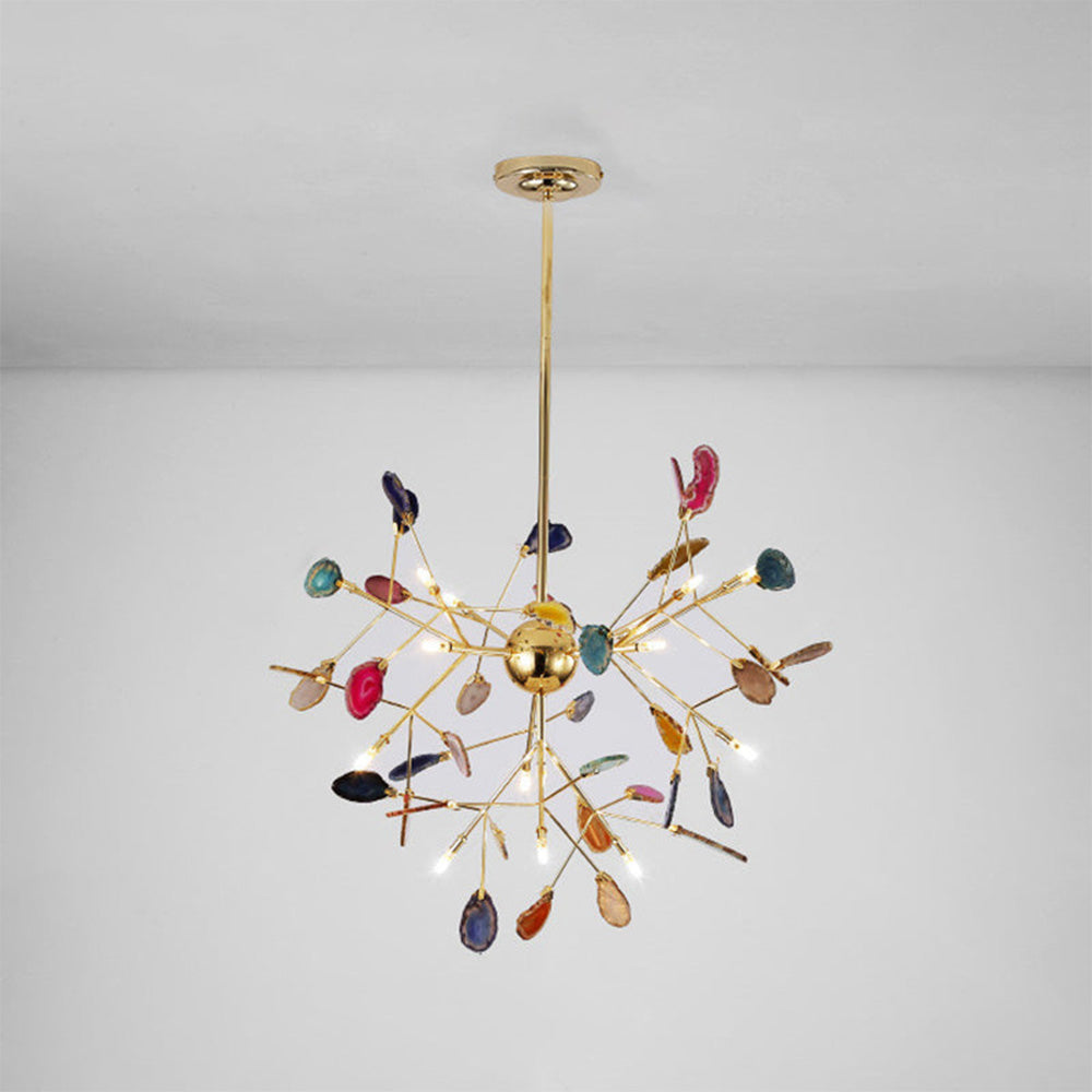 Nordic Creative Light Luxury Agate Stone Chandelier 1