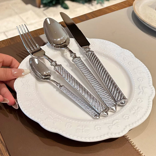 Realm Silver Luxury Cutlery Set-1