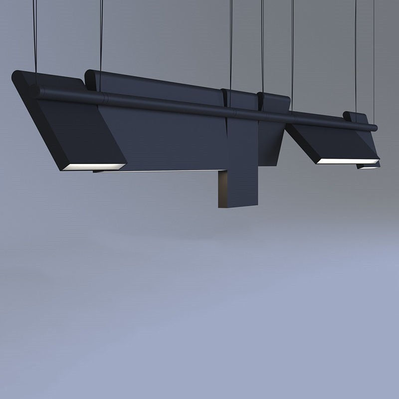 Scout Chandelier – Post-Modern LED Pendant Light | Minimalistic Aluminium Design for Offices & Living Rooms