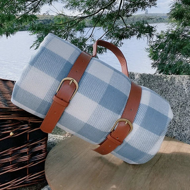 Picnic Blanket Picnic Rug Waterproof Lawn Blanket Tote Portable Indoor Home Blanket Sandproof Beach Mat-6