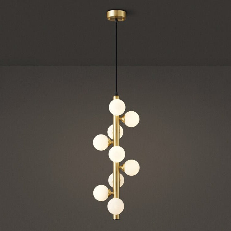Molekyl Chandelier – Modern LED Pendant Light with Polished Copper Finish