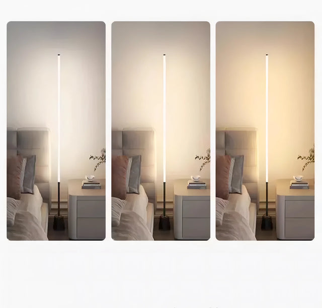 Dexter - Sleek Adjustable LED Strip Floor Lamp with Dimming