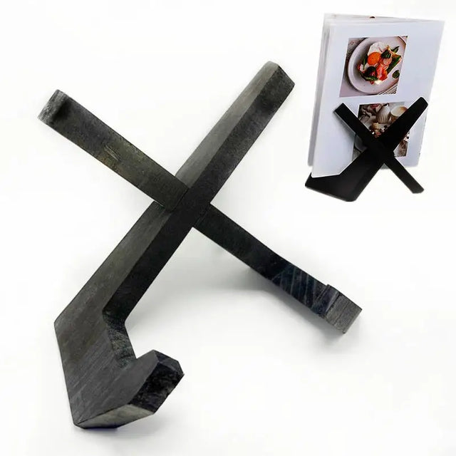 AlderNest – Elegant Wooden Recipe Stand for Practical Use