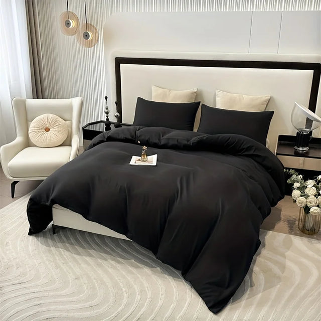 3-Piece Brushed Duvet Cover Set