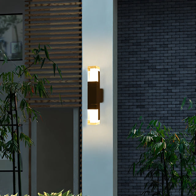 Spivey - Modern Black LED Motion Sensor Outdoor Light