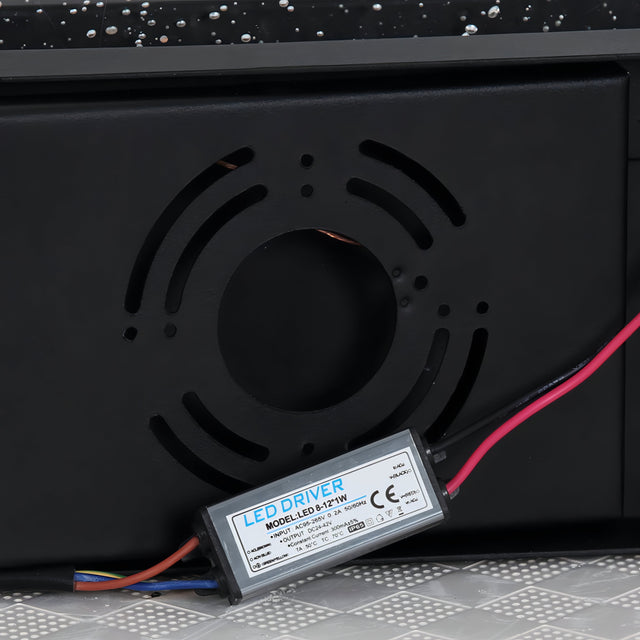 Raiden - Crystal IP65 Outdoor Wall Sconce with Aluminum Body