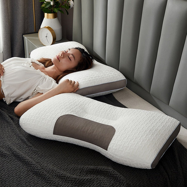 Hybrid Pillow For Back & Side Sleepers Neck Support Comfort