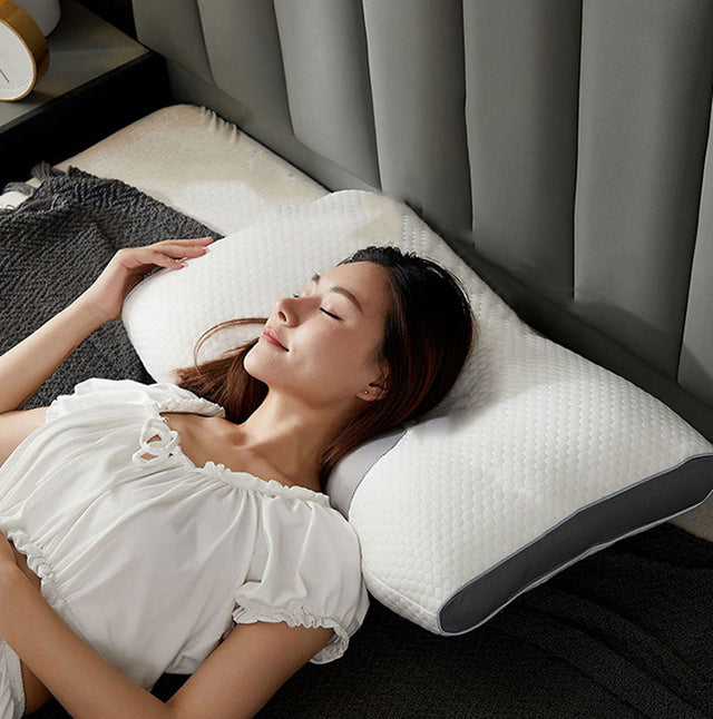 Hybrid Pillow For Back & Side Sleepers Neck Support Comfort