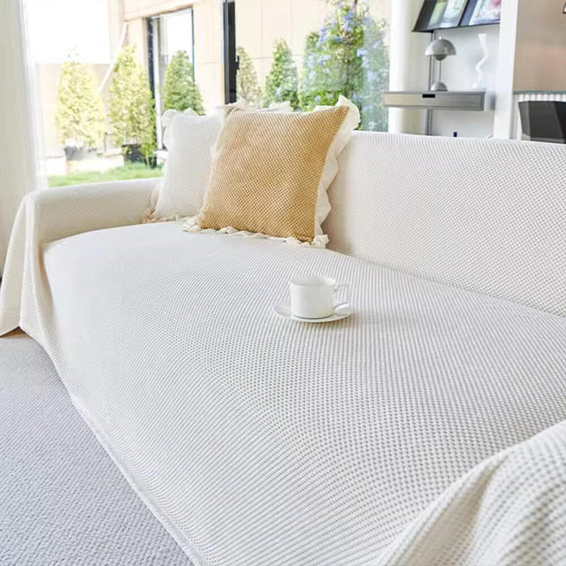Soft Corduroy Warm Waffle Weave Couch Cover for Comfort