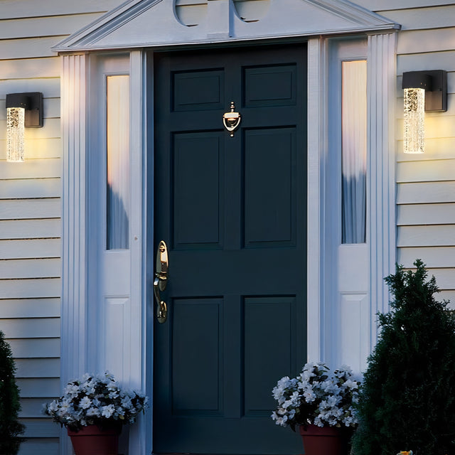 Raiden - Crystal IP65 Outdoor Wall Sconce with Aluminum Body