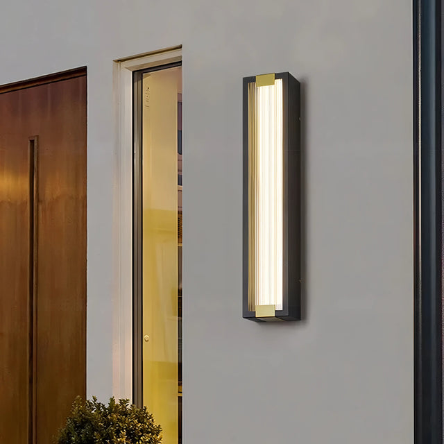 Barrios - Stainless Steel Rectangular Acrylic Outdoor Light
