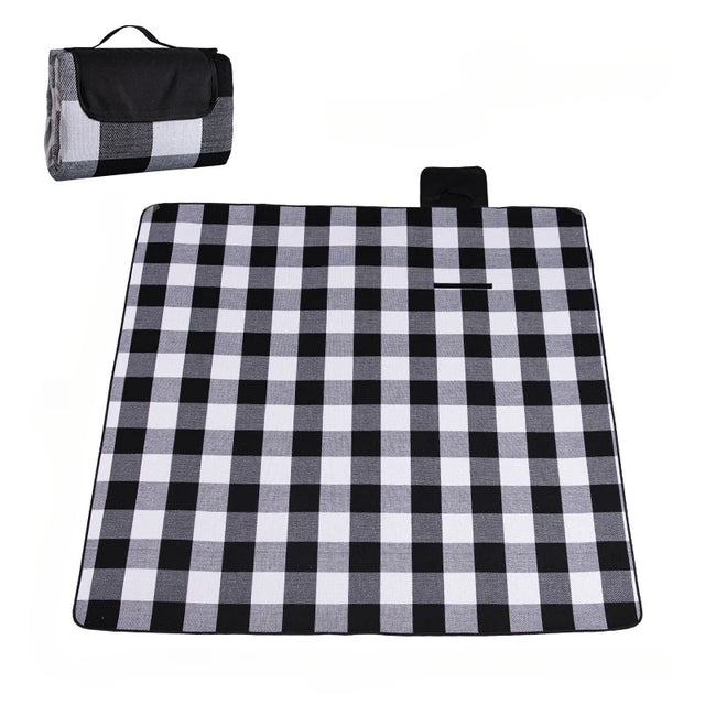 Variant image for 1pc Picnic Blanket Double Layer Outdoor Waterproof Convenience Mat Tote Bag Spring Summer Camping Ideal for the Beach-6