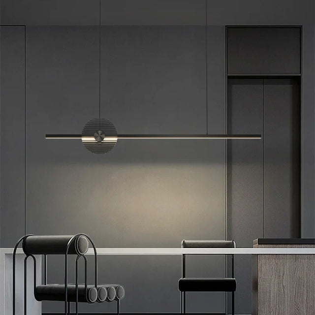 Disc LED Chandelier – Copper Modern Ceiling Light for Energy-Efficient Illumination