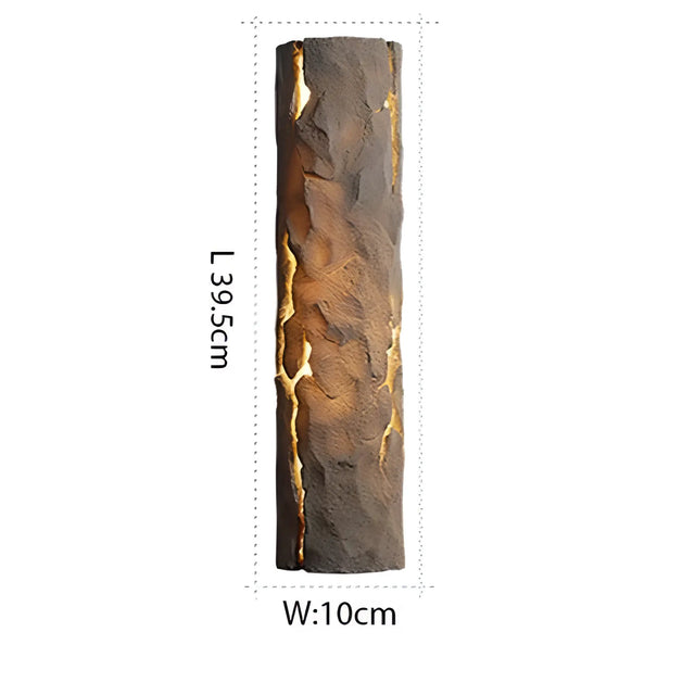 Perales Wood Tree Style Resin Waterproof Wall Light