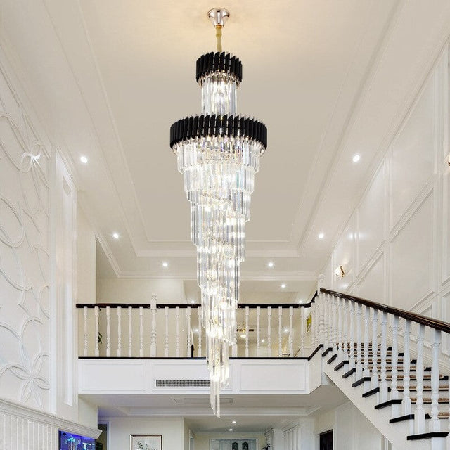 Imperial Chandelier - Grand Luxury Crystal LED Pendant Light for Staircases & Lobbies