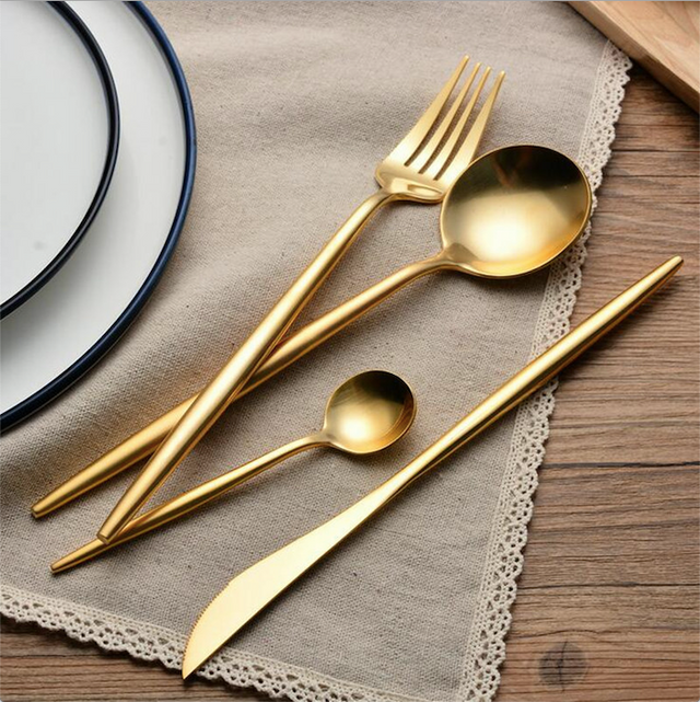 Arya Gold Cutlery Set-4
